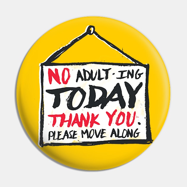 No Thank You Pin by MidnightCoffee