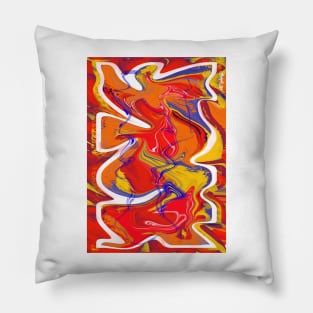 Groovy Funky Love vintage 70s Graffiti Pillow