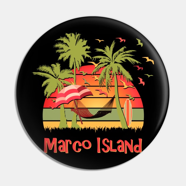 Marco Island Pin by Nerd_art