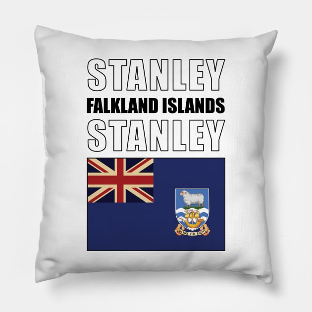 Flag of Falkland Islands Pillow by KewaleeTee