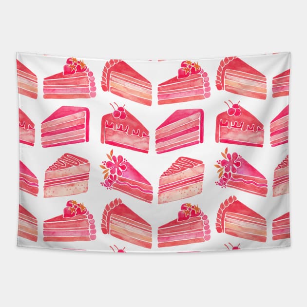 Melon Cake Slices Tapestry by CatCoq