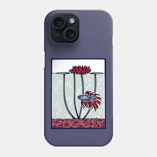 Betta and Waterlily Phone Case