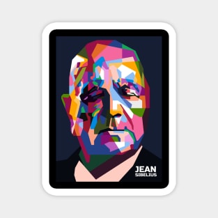 Abstract Popart Jean Sibelius in WPAP Magnet