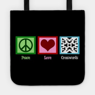 Peace Love Crosswords Tote