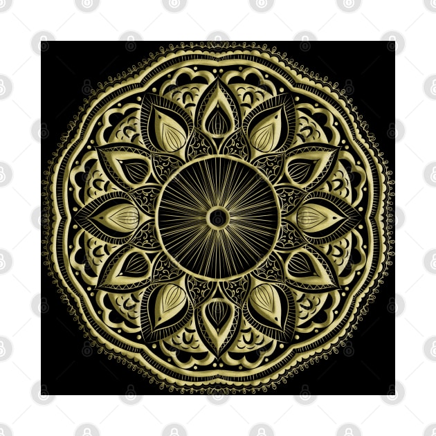 Gold Mandala 3 by annalisaamato