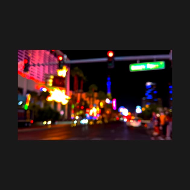 Night Drive Neon Blur Las Vegas by fionatgray