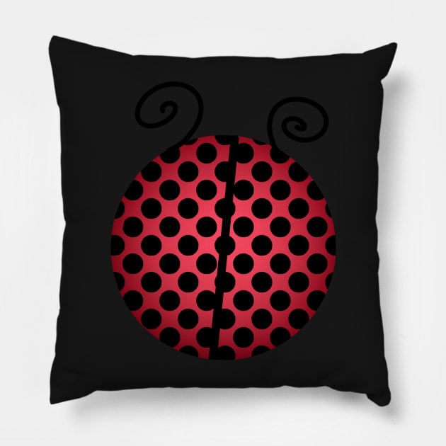 Ladybug Pillow by LaurenPatrick