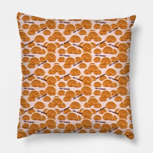 Get Baked Croissant Pasty Seamless Pattern Pillow