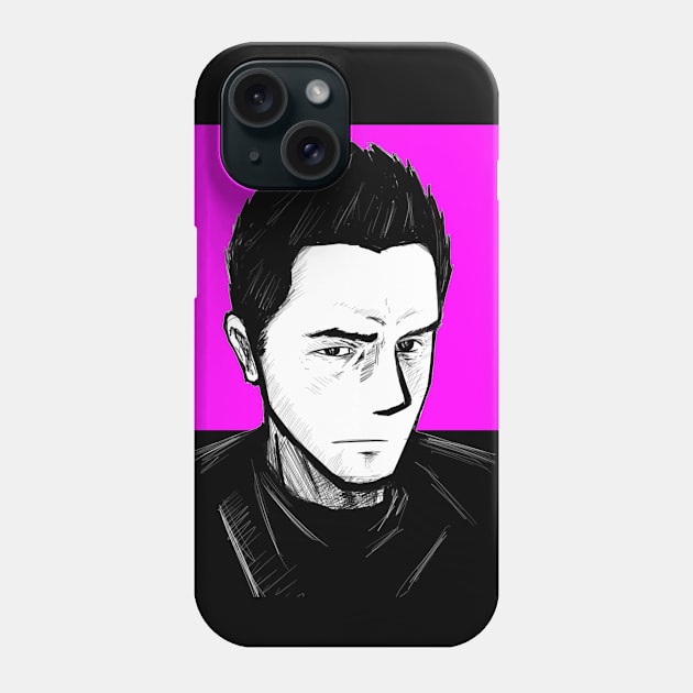 lebeau in black selfie portrait Phone Case by jorge_lebeau