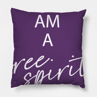 Free Spirit White Pillow