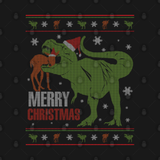 Disover Hungry Dinosaur Ugly Christmas Sweater - Christmas - T-Shirt