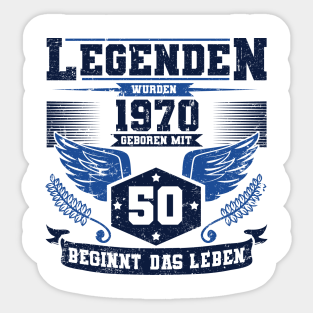 50 Geburtstag Geschenkideen Stickers Teepublic