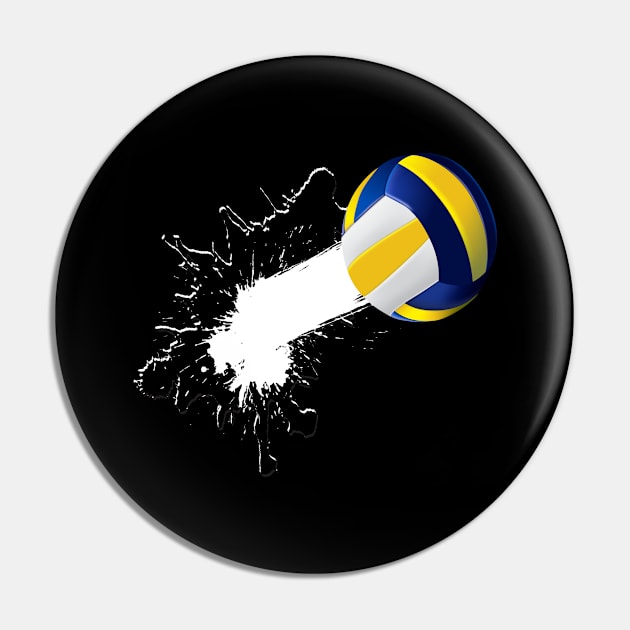 Volleyball Ball Sports Beach Volleyball Pin by MooonTees