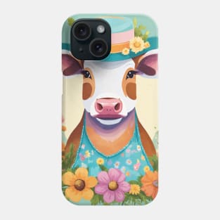 Spring Cow Painting Phone Case