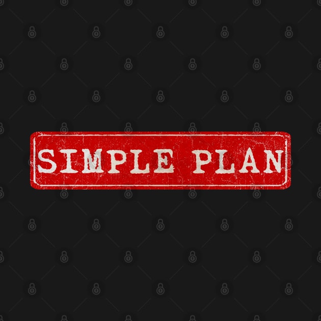 vintage retro plate Simple Plan by GXg.Smx