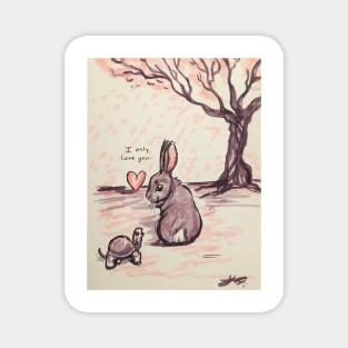 Friendship Bunny and Tortoise Magnet
