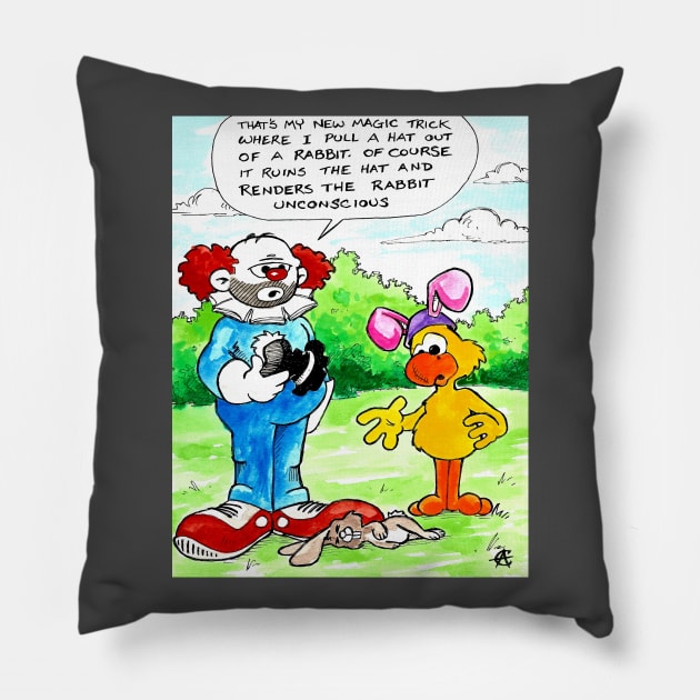 Hat Trick Pillow by BubbaWorldComix