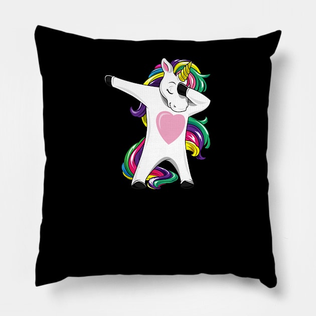 Awesome Since 2012 Unicorn Dab Dabbing Gift Pillow by bigD