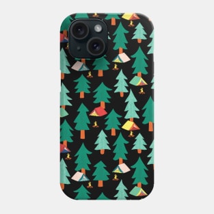 Camping Tents In The Forest Phone Case