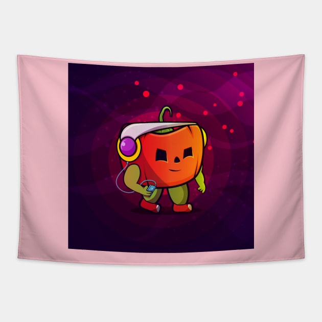 Pumpkin's Musical Night Tapestry by DhruvArt