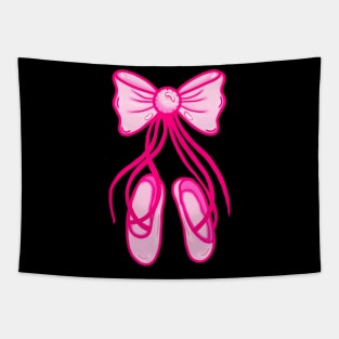 Pink Ballet Pointe Shoes Tapestry