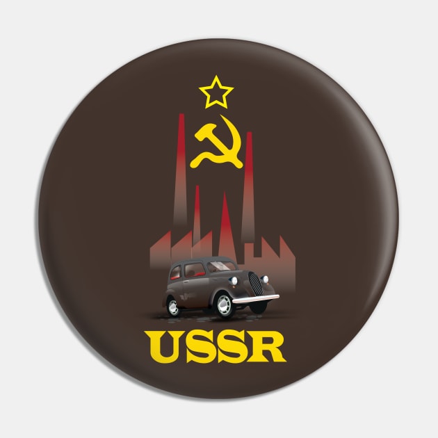 USSR Soviet smoke stack Pin by nickemporium1