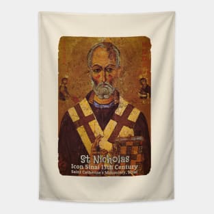 Saint Nicholas Father of Christmas Tapestry