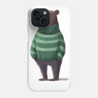 Bear in Winter Pullover Phone Case