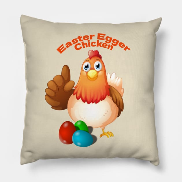 Easter Egger Chicken Pillow by ShopiLike