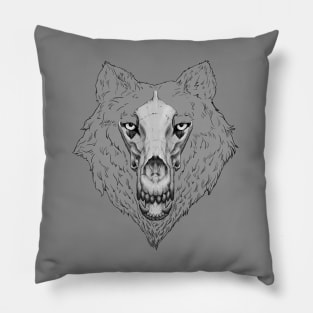 Wolfskull Pillow