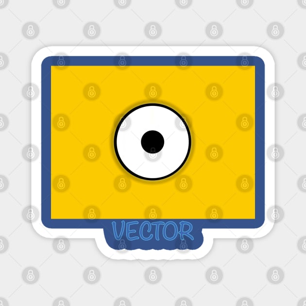 MINION USA DESPICABLE VECTOR Magnet by LuckYA