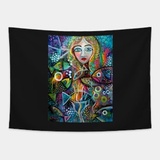 Mermaid and Fish Tapestry