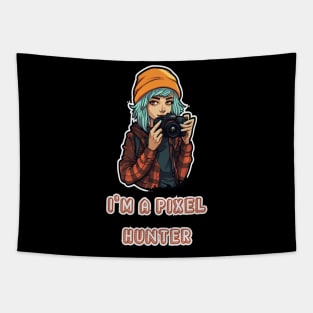 Lens Queen: Pixel Hunter Tapestry