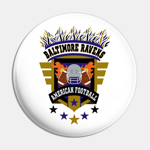 Baltimore Ravens Football Team Gift Fan Lover Pin by DexterFreeman