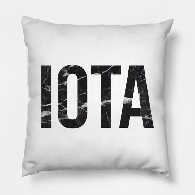 Marble Iota Pillow by lolosenese