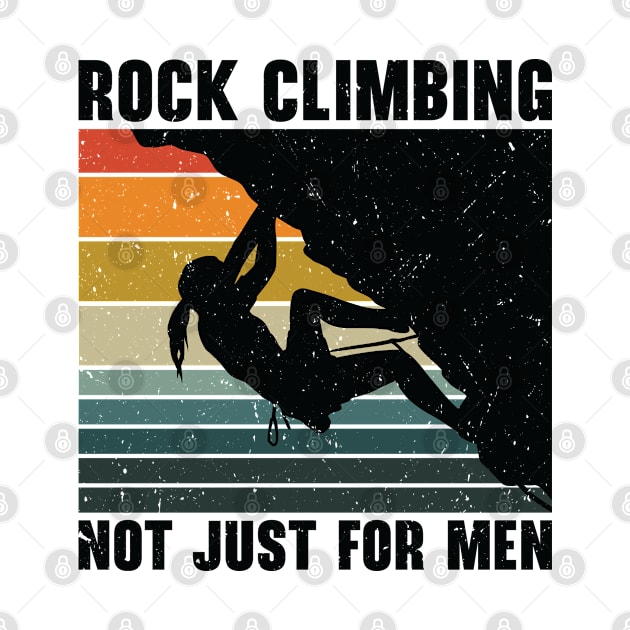 International Women's Day Mountain Retro Rock Climbing by Tom´s TeeStore