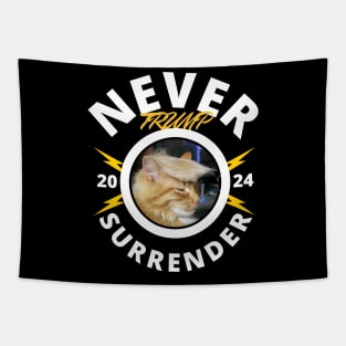 Donald Trump Never Surrender Tapestry