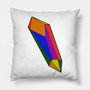 Crystal in Gay Pride Pillow