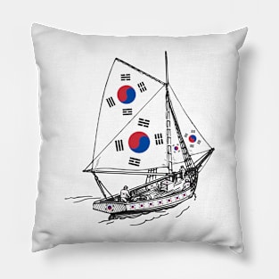 Support South Korea Korean Ship - Sailor Team of South Korea Pride Pillow