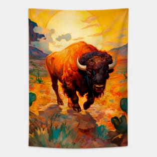 American bison Tapestry