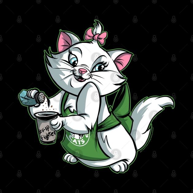 Barista Kitten Cute by Dustinart