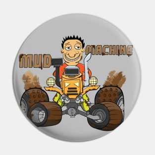 Orange Mud Machine Pin