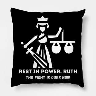 Rest in Power RBG Pillow
