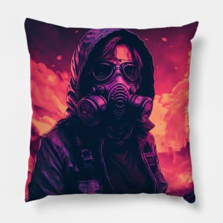 Post Apocalyptic Survivor Chernobyl 1986 Pillow