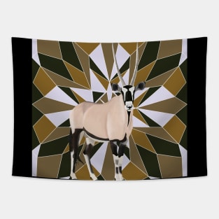 Gemsbok / oryx on Geometric Design Tapestry