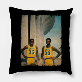 Magic Johnson and Kareem Abdul Jabbar Pillow