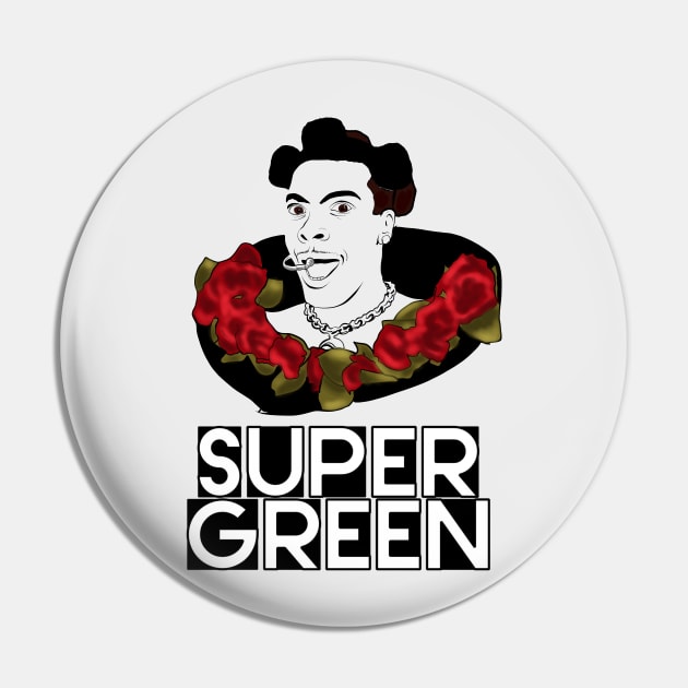 Super Green Pin by Danispolez_illustrations