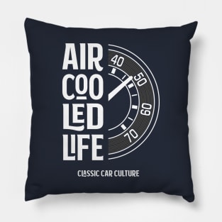 Air cooled Life - Speedo Tachometer vdub Classic Car Culture Pillow