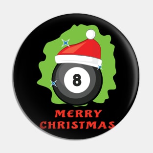 Merry Billiard Christmas - Funny Pin