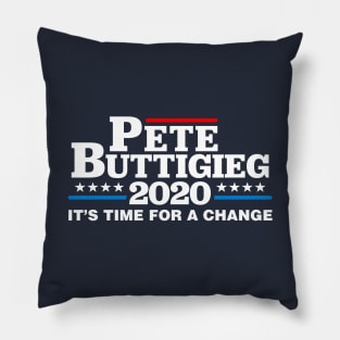 Pete Buttigieg 2020 It's Time For A Change Pillow